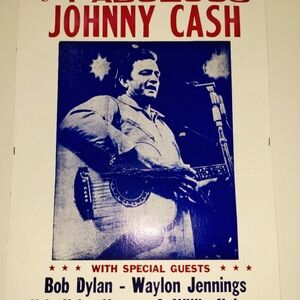 Johnny Cash  and Rolling Stones concert posters